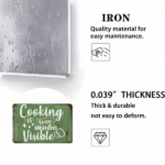 CIFbuy Cooking Is Love Made Visible Metal Tin Sign, Rustic Farmhouse Wall Decor, Vintage Funny Kitchen Plaque, Kitchen Plaque, 8x12in Unframed Metal Ar VisibleikTok, VisibleikTok, nny Kitchen Plaque Self-c ckup Logiop Ar - Image 6