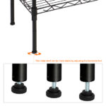 Changeable Assembly Floor Standing Carbon Steel Storage Rack Black - Image 15