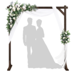 7.2FT Wooden Wedding Arch, Square Wood Arch Wedding Arbor Backdrop Stand for Indoor Outdoor Ceremony Party Proposal Scene Garden Beach Forest Rustic Boho Decoration - Image 2