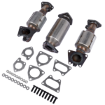 3x Catalytic Converters Kit Fit for Honda Accord 3.0L 2003-2007 45106 45107 45108 - Image 2