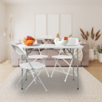 Replace 87607347 4ft Foldable Lift Patio Plastic Table White - Image 48