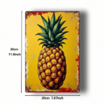 CIFbuy Vintage Pineapple Metal Sign 8x12 Inch, Rustic Waterproof" Wall Plaque, Sign For Living Room Game Room Kids RustiikTok, RustiikTok, t Self-pickup Logiopics - Image 2