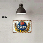CIFbuy 1pc Vintage Tin Sign Golden Wheat & Blue Circular Logo Beer Emblem, 8x12 Inch Classic Character Wall Art, Handcrafted Look High- TikTok, TikTok, Inch Classic Character Wall Art Self-pickup Logiopics - Image 3