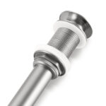Bathroom Sink Drain without Overflow, Vessel Sink Lavatory Vanity Pop Up Drain Stopper, 304 Stainless Steel - Image 3