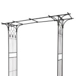 Flat Roof Wrought Iron Arches Plant Climbing Frame - Image 10