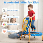 Astronaut Trampoline for Toddlers with Foam Padded Handle and Safety Padded Cover - Image 8