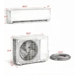 230V WIFI Enabled Inverter Mini Split Air Conditioner, AC Unit Cools up to 1250 Sq.Ft - Image 3