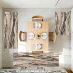 Three-piece kitchen rug set, non-slip and washable, abstract pattern kitchen hallway rug, soft and comfortable, suitable for sinks, floors, entrances, hallways and bathrooms. - Image 11