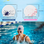 2pcs Silicone Swim Cap for Women Men, High Elasticity Comfortable Non-Slip Swimming Cap for Girls & Boys, Durable Waterproof Swim Hats for Long and Short Hair, Keep Hair Dry - Image 7