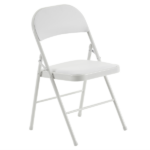 Same Code 71155989 6pcs Elegant Foldable Iron & PVC Chairs for Convention & Exhibition White - Image 12