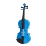 New 4/4 Acoustic Violin Case Bow Rosin Dark Blue - Image 3