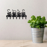 CIFbuy Creepy Black Cats Wall - Mounted Key Holder with 7 Hooks and Adorable Halloween Cat Designs - Ideal Spooky Home Decor.Utility Hooks-CIF BUY(TikTok/temu self-pickup orders) - Image 19