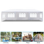 3*9m 5-Sided Iron PE Cloth Spiral Pipe Pergola - Image 8