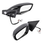 2x Power Mirrors Manual Folding & Heated & Turn Signal Fit for Hyundai Sonata 2.0L 2.4L 2011-2014 876103Q110 876203Q110 - Image 2