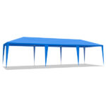 Same Code 25767482 10'x30' Outdoor Party Tent with 8 Removable Sidewalls, Waterproof Canopy Patio Wedding Gazebo, Blue - Image 9