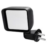 Manual Mirrors Black Left Right Side Pair For 2007-2017 Jeep Wrangler - Image 24