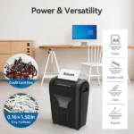 8-Sheet Paper Shredder for Home, Quiet Cross Cut Shredders, P-4 Ultra Security, 4 Gal Bin, Shred Quietly for Shred for Credit Card, Mail, Staples, <58 dB(OL8 - Image 8