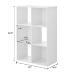 6 Cube Storage Organizer, White (Shipment from Walmart) - Image 3