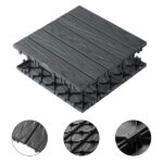 Plastic Interlocking Deck Tiles, 27 Pack, 11.8"x11.8" Waterproof Flooring Tiles for Indoor and Outdoor, Patio Floor Decking Tiles for Porch Poolside Balcony Backyard - Image 2