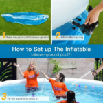 Inflatable swimming pool 244*63 butterfly inflatable coil mesh pool - Image 8