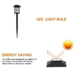 6pcs White LED Solar Lantern Torch Light Garden Landscape Lighting - Image 39