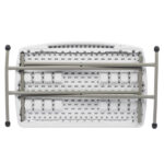 Replace 59374361 76*50*70.5cm Liftable Garden Plastic Table White - Image 36