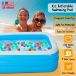 Inflatable Swimming Pools Inflatable Lounge Pool for Kids Baby Adult Inflatable Water Ball Pool for Outdoor Garden Backyard Summer Water Party 103*69*24in No shipments on weekends - Image 6