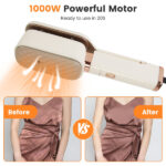 3 in 1 Travel Steamer for Clothes, 1000W Handheld Garment Steamer with 180° Rotating Head - Flat Iron, Hanging & Clip Steamer, Dry/Wet Ironing, 20OZ Leak-Proof Tank, Lightweight for Travel/Home - Image 2
