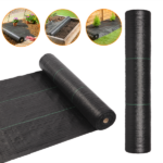 4*100ft Black Weeding Cloth Polyethylene Foldable - Image 9