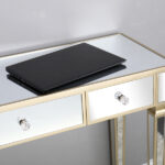 Three Drawers Mirror Table Dressing Table Console Table - Image 22