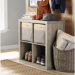 4 Cube Storage Organizer, Rustic Gray - Image 4