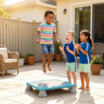 25.5 Inch Kids Mini Trampoline with Non-Slip EVA Jumping Surface, Rounded Edge PU Foam Foot Pads Compact Indoor Outdoor Balance Bounce Toy for Toddlers Ages 3+ Blue - Image 7
