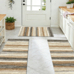Three-piece kitchen rug set, non-slip and washable, abstract pattern kitchen hallway rug, soft and comfortable, suitable for sinks, floors, entrances, hallways and bathrooms. - Image 12