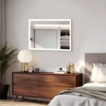 Bright LED Bathroom Mirror 32" x 24" Front Light, 5 Mins Defog, Full HD Reflected, 3 Colors Dimmable, Wall Mounted[Unable ship on weekends, TK/TEMU only for pickup, only TX10643 warehouse supports GOFO] - Image 9