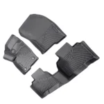 2nd Row Floor Liners+Rear Floor Mat Kit fit for Ford Edge 2015-2025 Rubber TPE - Image 6