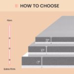 2 inch mattress with memory foam, bring you a comfortable sleep, suitable for many scenarios-Twin Size - Image 3