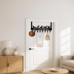 CIFbuy Whimsical Over-The-Door Cat Organizer: 8 Multi-Purpose Hooks for Wall or Door, Playful Yet Functional Home Storage, Key Hooks for Entryway, Bed(TikTok/temu self-pickup orders) - Image 3