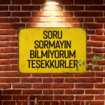 CIFbuy Vintage Yellow 2D Flat Metal Sign 8x12 Inch Rustic Wall Plaque With Humorous Turkish Quote Durable Iron Art Decor Easy To Hang TikTok, TikTok, ng Self-pickup Logiopics - Image 4
