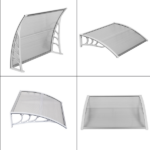 Same Code 49094033 HT-100 x 80 Household Application Door & Window Rain Cover Eaves Transparent Board & White Holder - Image 13