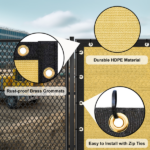 4'X50' sand HDPE Fence - Image 5