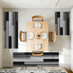 Three-piece kitchen rug set, non-slip and washable, abstract pattern kitchen hallway rug, soft and comfortable, suitable for sinks, floors, entrances, hallways and bathrooms. - Image 10