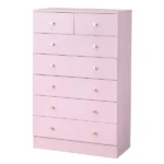 Modern Simple 7-Drawer Dresser Pink - Image 3
