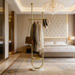 Clothing Rack, Golden Metal Freestanding Heavy Duty Clothes Rack with Marble Base, Multipurpose Garment Hanger for Bedroom, Hat, Scarf, Jacket - Image 10