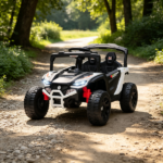 White 12V Electric Kids UTV Ride On Truck: Battery Powered with Rear Suspension, Parental Remote for Toddlers 3-5Y - Image 4
