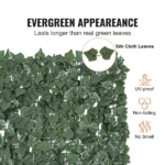 39"x98" Artificial Faux Ivy Leaf Privacy Fence Screen Decor Panel Hedge (Shipment from Walmart) - Image 4