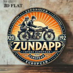 CIFbuy 1pc 2D Flat Round Sign 8x8in ZUNDAPP, "" ZUNDAPP 1920s, European Retro Plaque Vintage Motorcycle Metal Tin Sign TikTok, Temu Self-pickup LogiSiics - Image 9