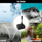 4-in-1 pond filtration pump with fountain and disinfection equipment, etc - Image 11