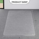 Frosted 2.0 PVC Floor Mat with Anchoring Nails, 76x122cm (30x48in), Rectangular Non-Slip Design