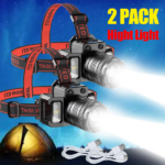 2 PACK LED Headlamp Motion Sensor 5-Modes Headlamp USB Rechargeable Canping Hiking Headlight (US Logistics For USPS/DHL/Fedex/UPS. No designated logistics accepted TK/TMEU only For self-pickup - Image 9