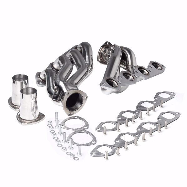 Exhaust shorty Manifold Headers Fit For Chevy Big Block 396/402/427/454/502 MT001035 (Ban the sale oF Amazon & Temu)(No support for returns without reason)